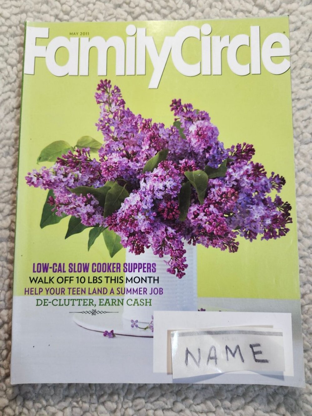 Family Circle Magazine May 2011 Low-Cal Slow Cooker Recipes Home Health